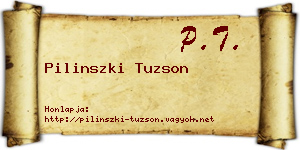 Pilinszki Tuzson névjegykártya